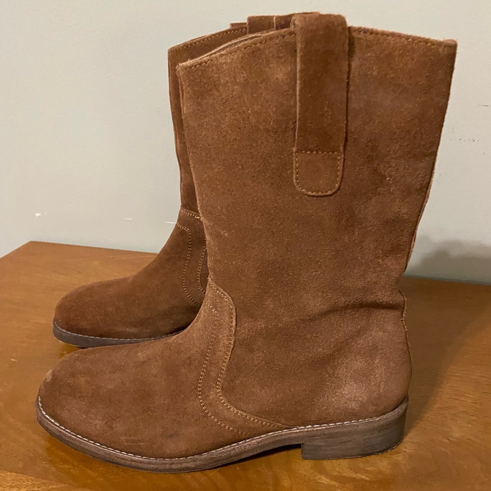 Free People Brown Suede Ankle Boots